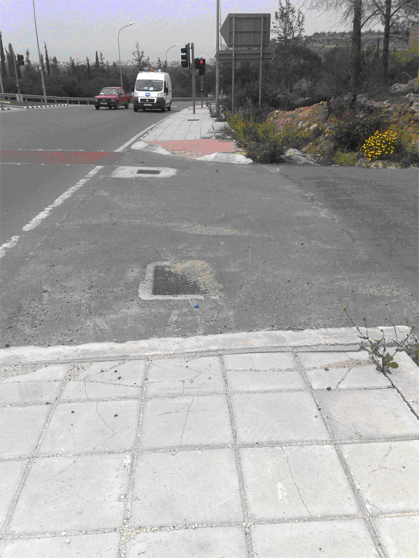 Area above the underground cable –View 1